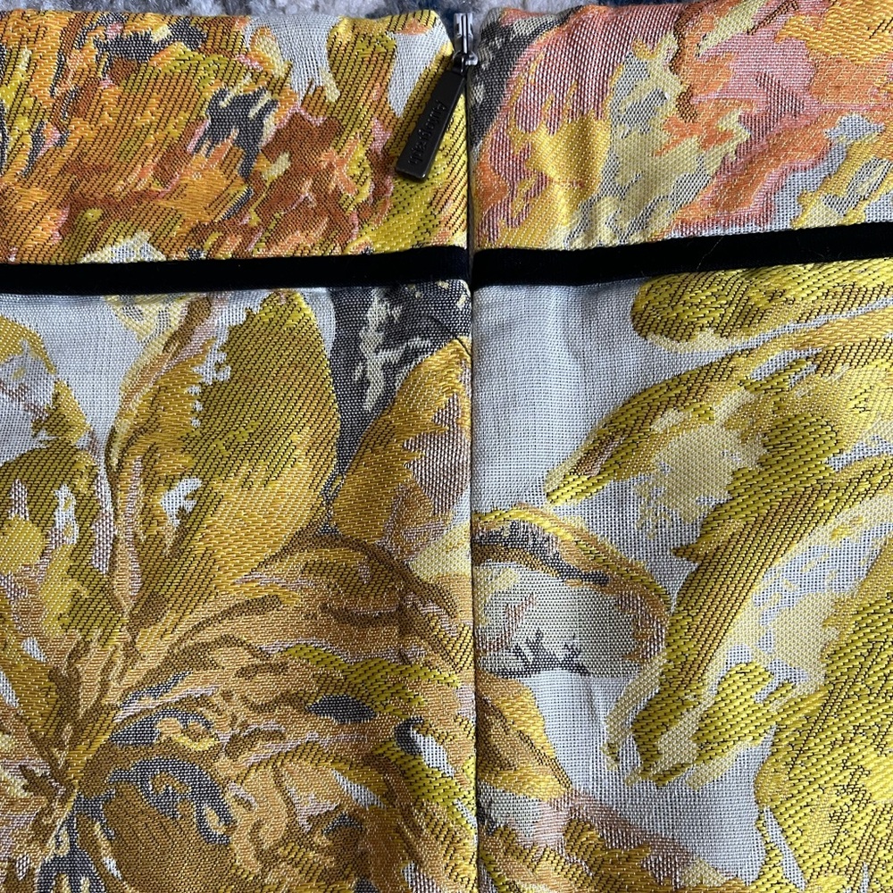 Autograph Yellow Floral A-Line Skirt - Picture 6 of 7